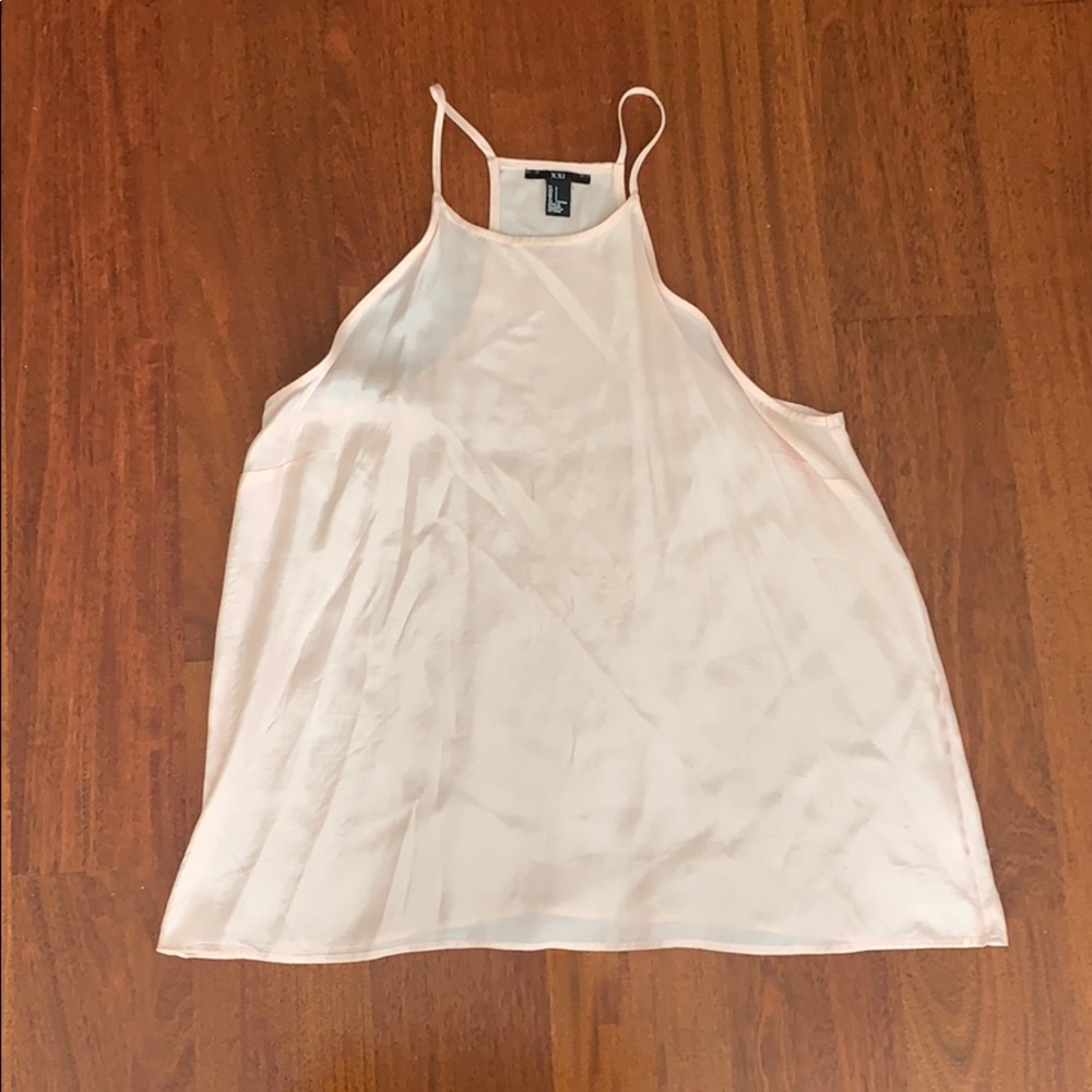 Baby pink flowy blouse